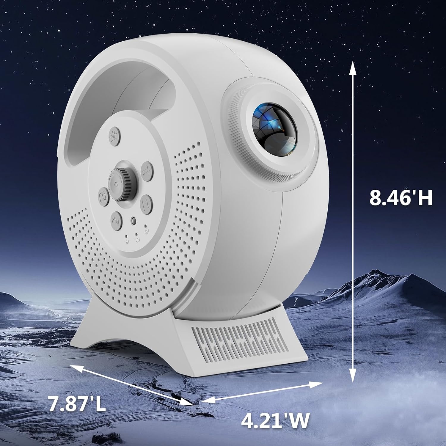 image:imageRossetta 3D Galaxy Projector 60 Scenes Star Light Projector for Bedroom Adjustable Focal Bluetooth Speaker Timer amp Remote Control Planetarium Projector for Room Decor Party Gift for Kids AdultsWhite