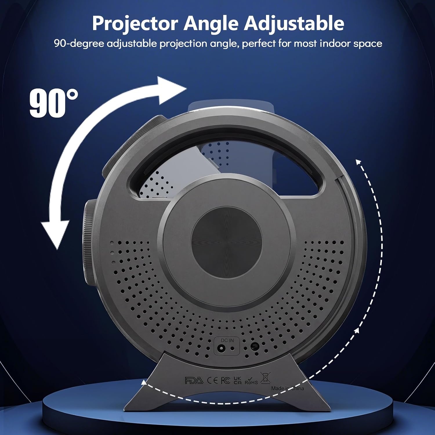 image:imageRossetta 3D Galaxy Projector 60 Scenes Star Light Projector for Bedroom Adjustable Focal Bluetooth Speaker Timer amp Remote Control Planetarium Projector for Room Decor Party Gift for Kids AdultsGray