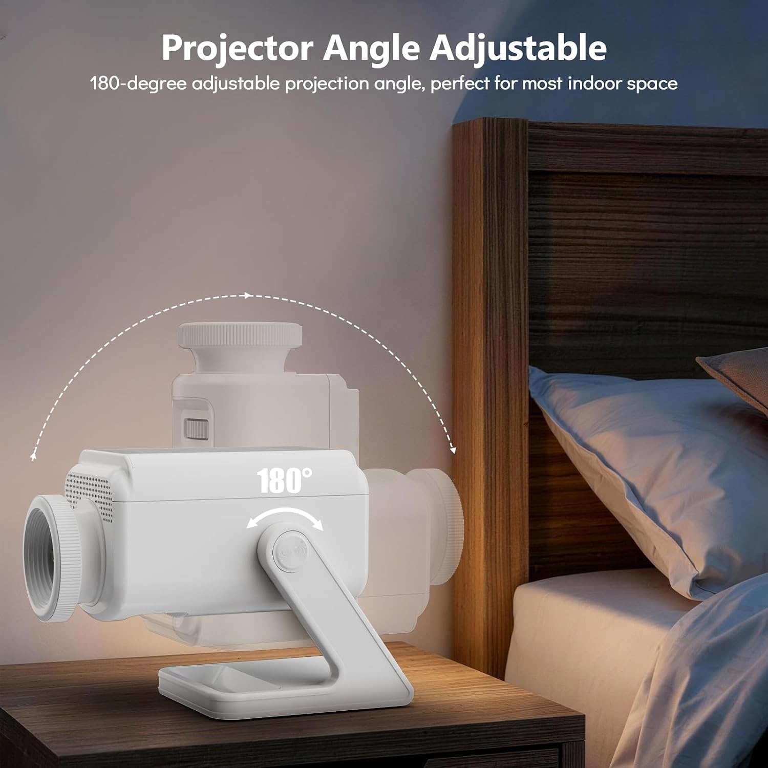 image:imageRossetta 3D Projector with 60 Scenes Galaxy Star Projector for Room Decor Bluetooth Speaker 1H2H Timer amp Remote Night Light for Bedroom Party Christmas amp Birthday Gifts for Adults Girls BoysWhite