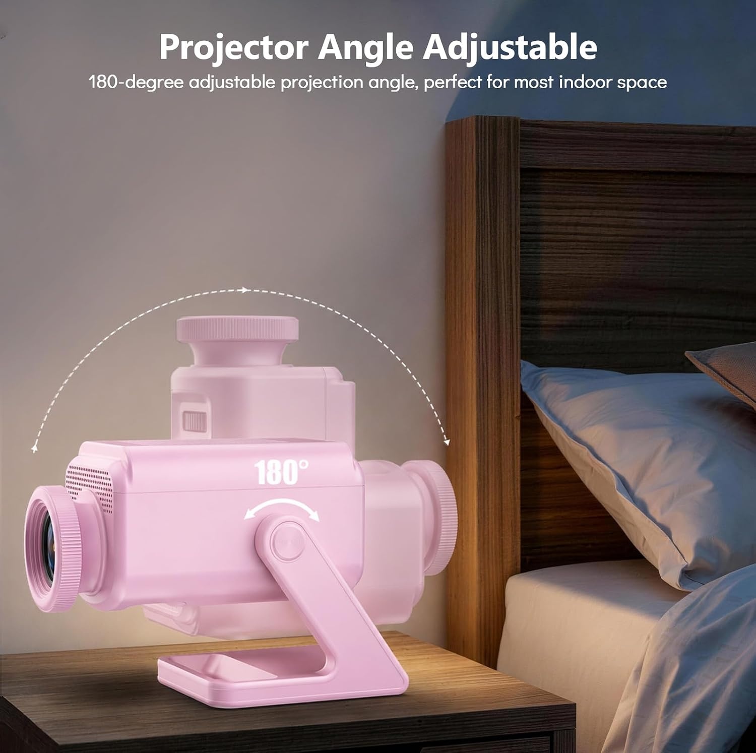 image:imageRossetta 3D Projector with 60 Scenes Galaxy Star Projector for Room Decor Bluetooth Speaker 1H2H Timer amp Remote Night Light for Bedroom Party Christmas amp Birthday Gifts for Adults Girls BoysLight Pink