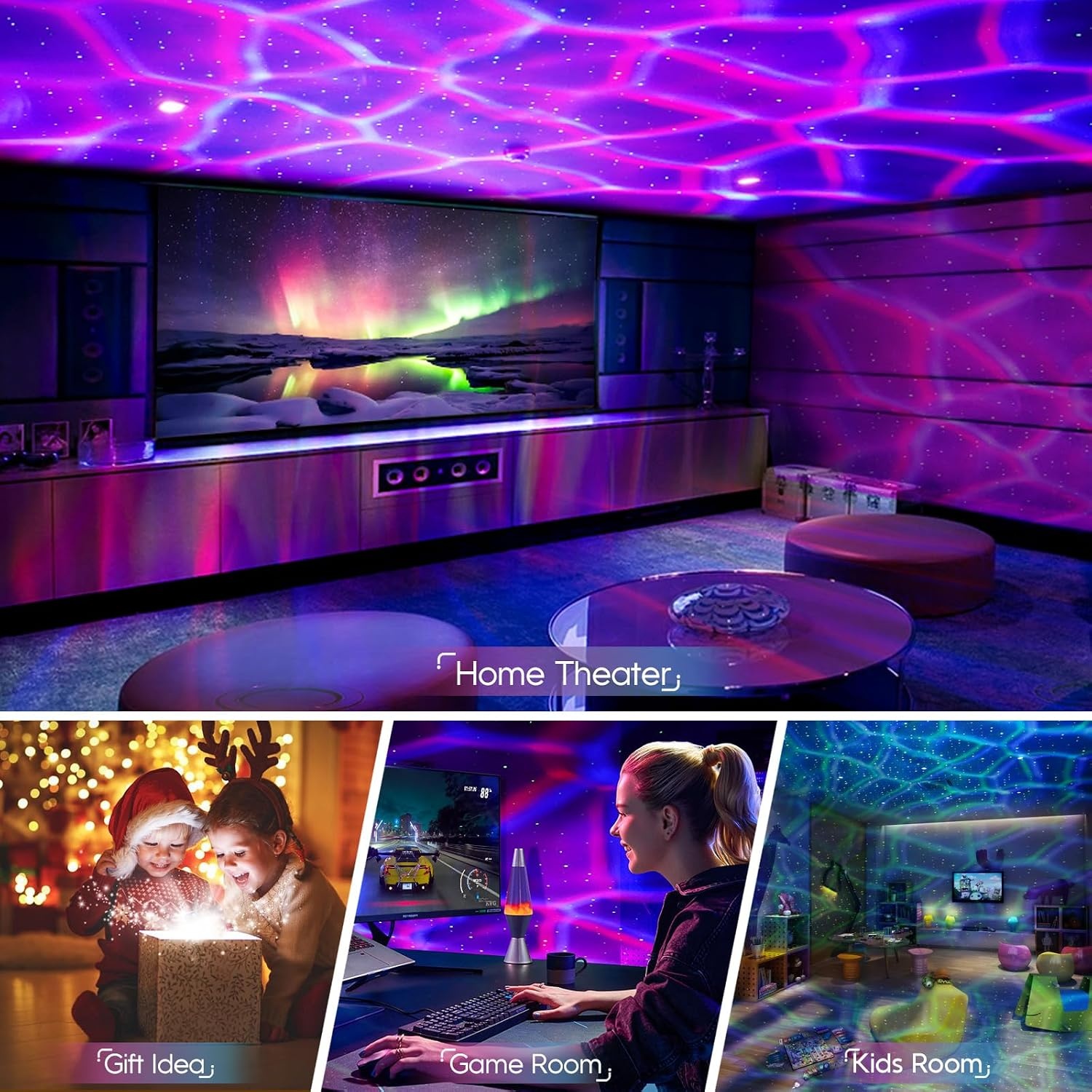 image:imageRossetta Astronaut Galaxy Star Projector Night Light Projector for Kids 29 Lighting Effects Night Light Mode Magnetic Head Remote Control AutoOff Timer Gifts for Kids Adults Party BirthdayMoonlight White