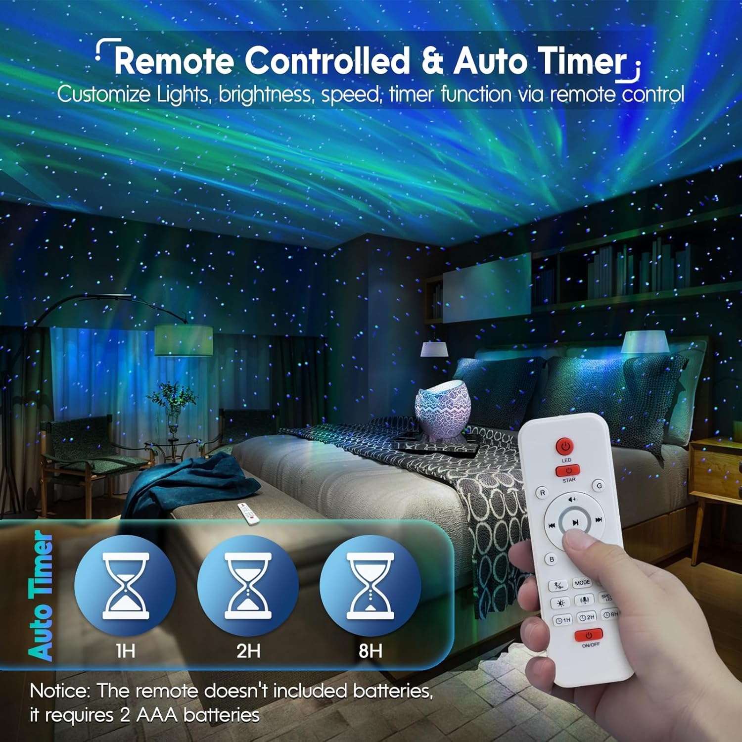 image:imageRossetta Galaxy Star Night Light Projector Nebula Lights for Kids Room 33 Lighting Effects White Noise Bluetooth Speaker Sound Sync Timer amp Remote Birthday Party Gifts for Kids Teens AdultsDark Gray