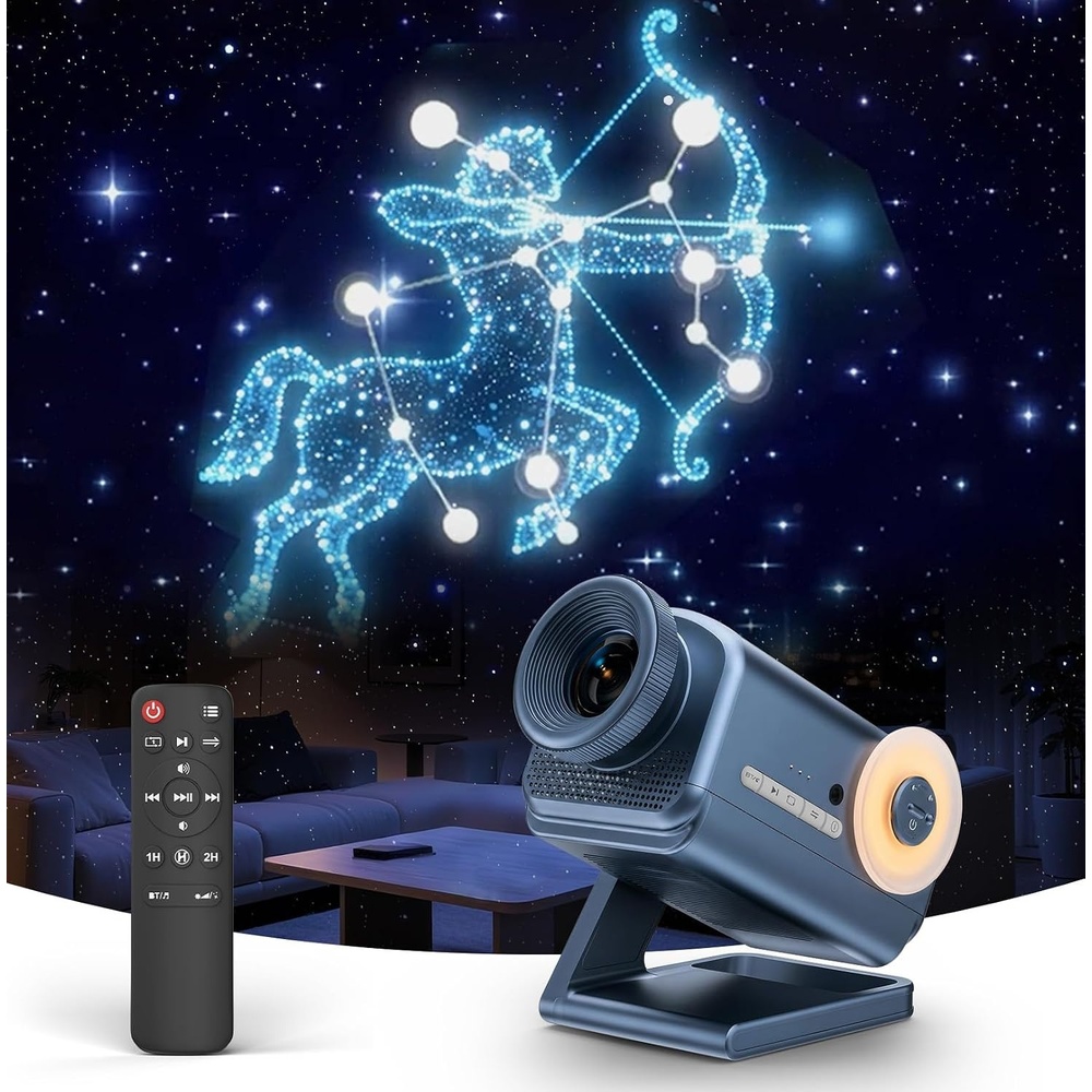 image:imageRossetta 3D Projector with 60 Scenes Galaxy Star Projector for Room Decor Bluetooth Speaker 1H2H Timer amp Remote Night Light for Bedroom Party Christmas amp Birthday Gifts for Adults Girls BoysSpace Blue