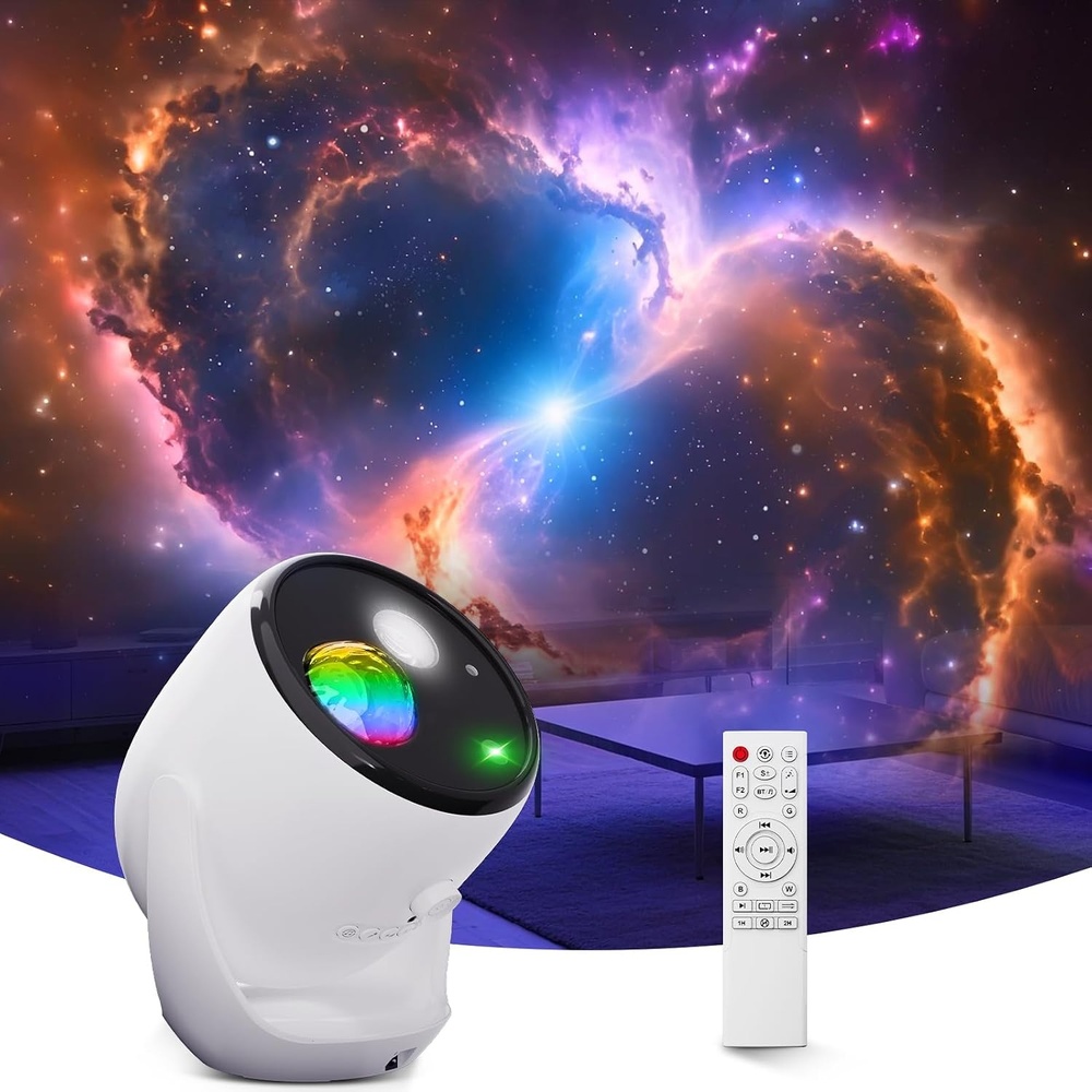 image:imageRossetta 3D Star Projector Galaxy Aurora Planetarium Projector for Bedroom 60 Scene HD Lens Focus Adjustable Bluetooth Speaker Remote amp Timer Nebula Light for Room Decor Gifts for Kids AdultPure White