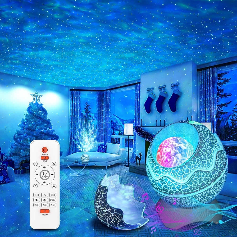 image:imageRossetta Galaxy Projector Star Projector for Bedroom Night Lights for Kids Room with White Noise Bluetooth Speaker Timer and Remote Room Decor Gifts for Girls Boys Adults Christmas Birthday