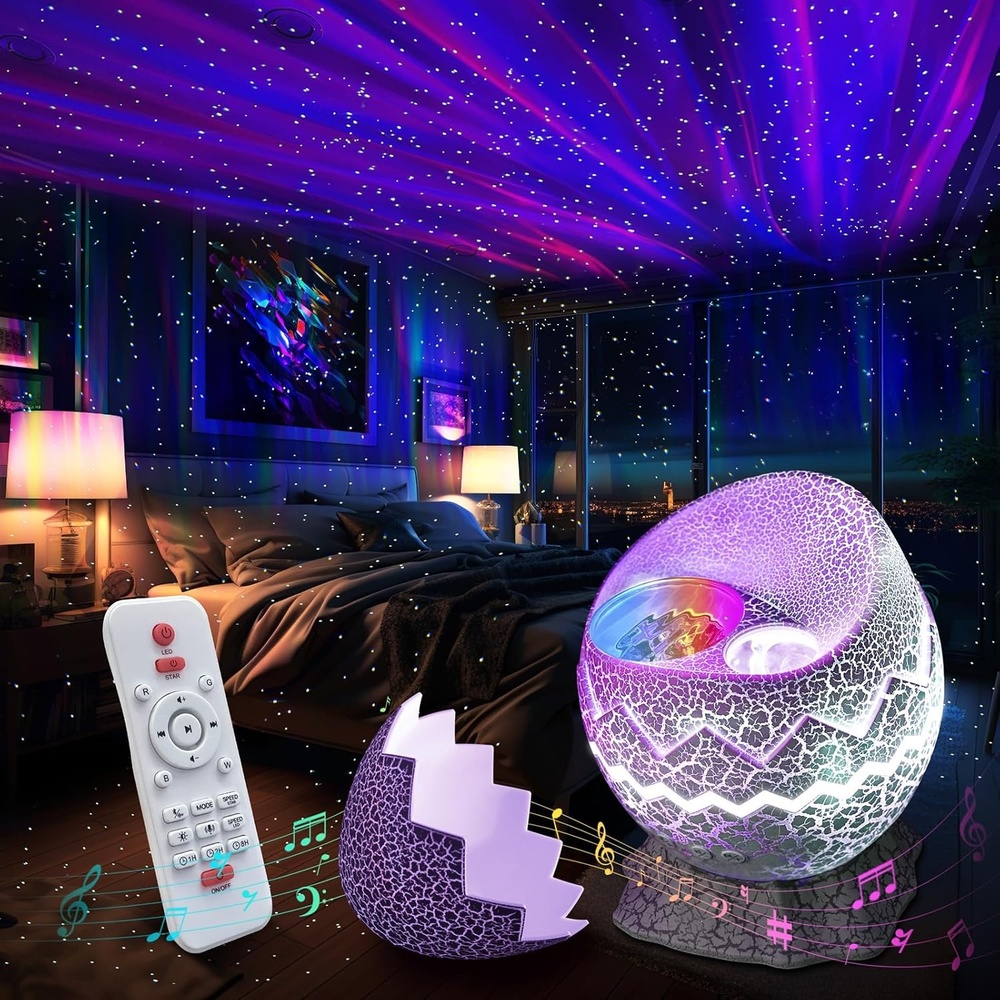 image:imageRossetta Galaxy Star Night Light Projector Nebula Lights for Kids Room 33 Lighting Effects White Noise Bluetooth Speaker Sound Sync Timer amp Remote Birthday Party Gifts for Kids Teens AdultsDark Gray