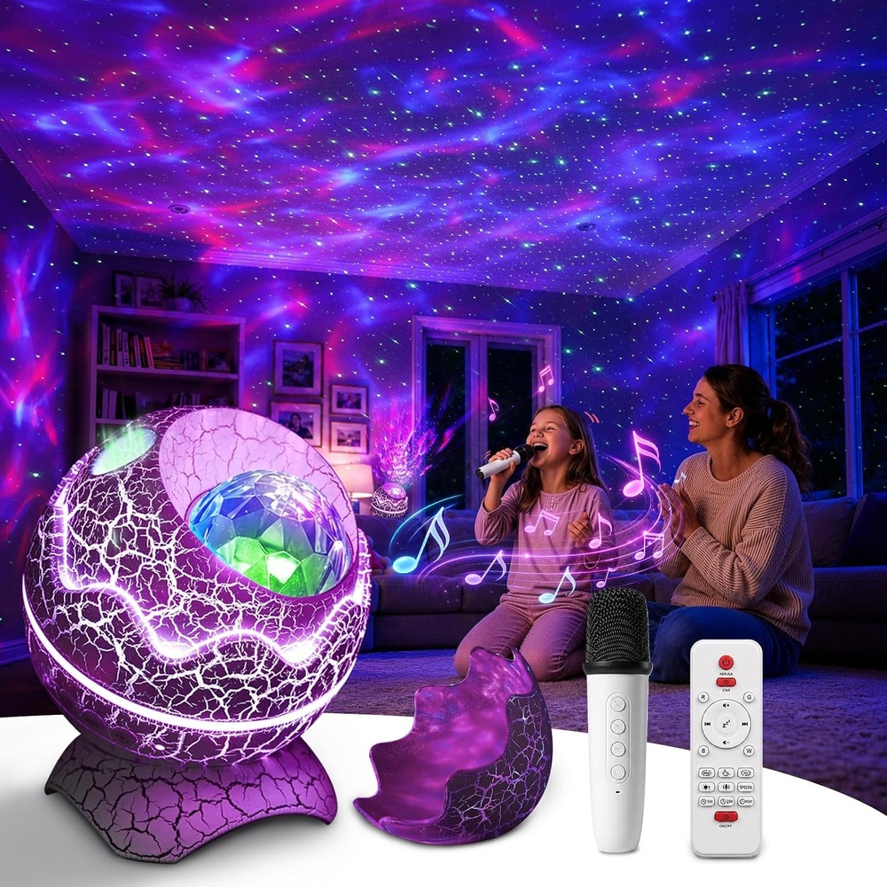 image:imageRossetta Galaxy Star Night Light Projector Nebula Lights for Kids Room 33 Lighting Effects White Noise Bluetooth Speaker Sound Sync Timer amp Remote Birthday Party Gifts for Kids Teens AdultsSpace White