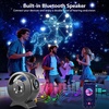 Rossetta 3D Galaxy Projector, 60 Scenes Star Light Projector for Bedroom | Adjustable Focal, Bluetooth Speaker, Timer & Remote Control, Planetarium Projector for Room Decor, Party Gift for Kids Adults(Gray)