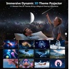 Rossetta 3D Projector with 60 Scenes, Galaxy Star Projector for Room Decor | Bluetooth Speaker, 1H/2H Timer & Remote, Night Light for Bedroom, Party, Christmas & Birthday Gifts for Adults, Girls, Boys(Hot Pink)