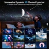 Rossetta 3D Projector with 60 Scenes, Galaxy Star Projector for Room Decor | Bluetooth Speaker, 1H/2H Timer & Remote, Night Light for Bedroom, Party, Christmas & Birthday Gifts for Adults, Girls, Boys(Gray)