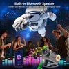 Rossetta 3D Projector with 60 Scenes, Galaxy Star Projector for Room Decor | Bluetooth Speaker, 1H/2H Timer & Remote, Night Light for Bedroom, Party, Christmas & Birthday Gifts for Adults, Girls, Boys(Gray)