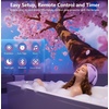 Rossetta 3D Projector with 60 Scenes, Galaxy Star Projector for Room Decor | Bluetooth Speaker, 1H/2H Timer & Remote, Night Light for Bedroom, Party, Christmas & Birthday Gifts for Adults, Girls, Boys(Space Blue)