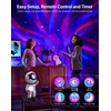 Rossetta Astronaut Galaxy Northern Lights Star Projector Kids Night Light | 33 Lighting Effects, Color Changing Light, Sound Activated, 1/2H Timer, Remote Control, Kids Room Decor, Gifts for Kids Teens(White)