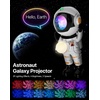 Rossetta Astronaut Galaxy Star Projector Night Light Projector for Kids | 29 Lighting Effects, Night Light Mode, Magnetic Head, Remote Control, Auto-Off Timer, Gifts for Kids, Adults, Party, Birthday(White)
