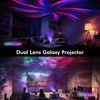 Rossetta Dual Lens Galaxy Star Aurora Projector Night Light for Bedroom | 58 Light Effects, White Noise, Bluetooth Speaker, Music Sync, Remote Control, Timer, Room Decor Gift for Kids Adults Teens(Space Blue)