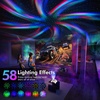 Rossetta Dual Lens Galaxy Star Aurora Projector Night Light for Bedroom | 58 Light Effects, White Noise, Bluetooth Speaker, Music Sync, Remote Control, Timer, Room Decor Gift for Kids Adults Teens(Beige)