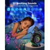 Rossetta Star Projector Galaxy Nebula Night Light Projector for Bedroom | 10 Soothing Sounds, Bluetooth Speaker, Sound Activated, Remote & 1H/2H Timer, Gifts for Adults, Teens, Christmas, Birthday(Black)