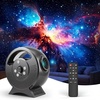 Rossetta 3D Galaxy Projector, 60 Scenes Star Light Projector for Bedroom | Adjustable Focal, Bluetooth Speaker, Timer & Remote Control, Planetarium Projector for Room Decor, Party Gift for Kids Adults(Gray)
