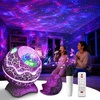 Rossetta Galaxy Star Night Light Projector, Nebula Lights for Kids Room | 33 Lighting Effects, White Noise, Bluetooth Speaker, Sound Sync, Timer & Remote, Birthday, Party Gifts for Kids Teens Adults(Space White)