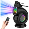 Rossetta Star Projector Galaxy Nebula Night Light Projector for Bedroom | 10 Soothing Sounds, Bluetooth Speaker, Sound Activated, Remote & 1H/2H Timer, Gifts for Adults, Teens, Christmas, Birthday(Black)