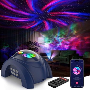 Rossetta Dual Lens Galaxy Star Aurora Projector Night Light for Bedroom | 58 Light Effects, White Noise, Bluetooth Speaker, Music Sync, Remote Control, Timer, Room Decor Gift for Kids Adults Teens(Space Blue)